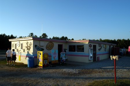 Cherry Bowl Drive-In Theatre - Outside Concession (newer photo)